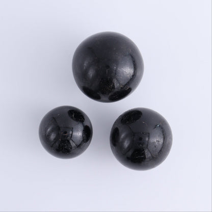 Black Tourmaline Spheres Set of 6 - Expert Wholesale and Supplier of Wholesale Crystals & Bulk Gemstones, ["Black Tourmaline","Spheres","Tourmaline"]