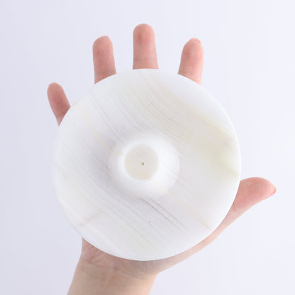 One White Onyx Palo Santo and Incense Holder - Expert Wholesale and Supplier of Wholesale Crystals & Bulk Gemstones, ["Catalog Onyx","Incense holders","Mexico","onyx","Palo Santo Holder","White onyx"]