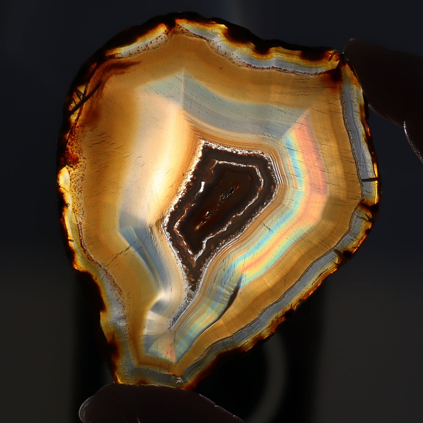 Iris Agate Slices Set of 6