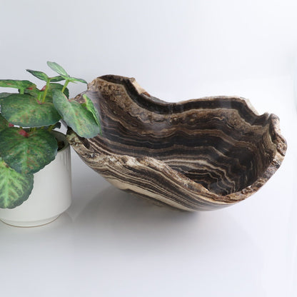 Mexican Onyx/Calcite Bowl 14"