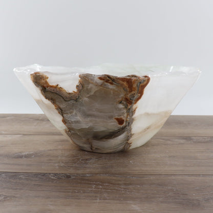 Mexican Onyx/Calcite Bowl 16"