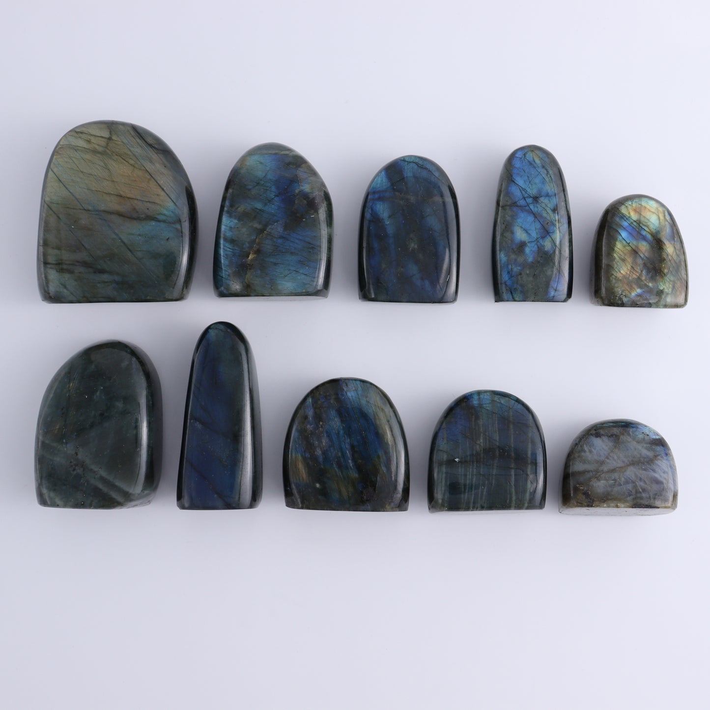 Labradorite Freeform Set of 10 - Expert Wholesale and Supplier of Wholesale Crystals & Bulk Gemstones, ["Freeforms","Labradorite","Madagascar"]