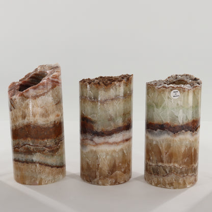 Onyx Candle Holders Set of 5 - Expert Wholesale and Supplier of Wholesale Crystals & Bulk Gemstones, ["Candle Holder","Mexico","onyx"]