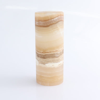One Small Flower Vase Mexican Onyx/Calcite Dark Honey