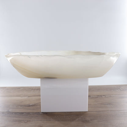 Mexican Onyx/Calcite Canoe Bowl - Expert Wholesale and Supplier of Wholesale Crystals & Bulk Gemstones, ["Bowls","Calcite","canoe","Mexico","onyx"]