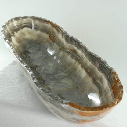 Onyx Canoe Bowl - Expert Wholesale and Supplier of Wholesale Crystals & Bulk Gemstones, ["Bowls","canoe","Mexico","onyx"]