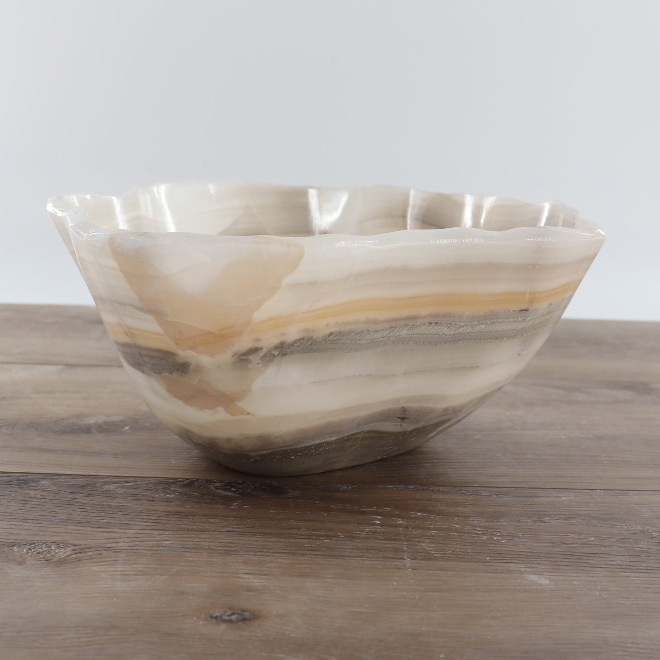 Mexican Onyx/Calcite Bowl 12"