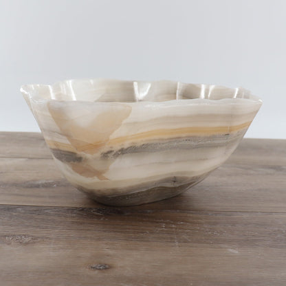 Mexican Onyx/Calcite Bowl 12"