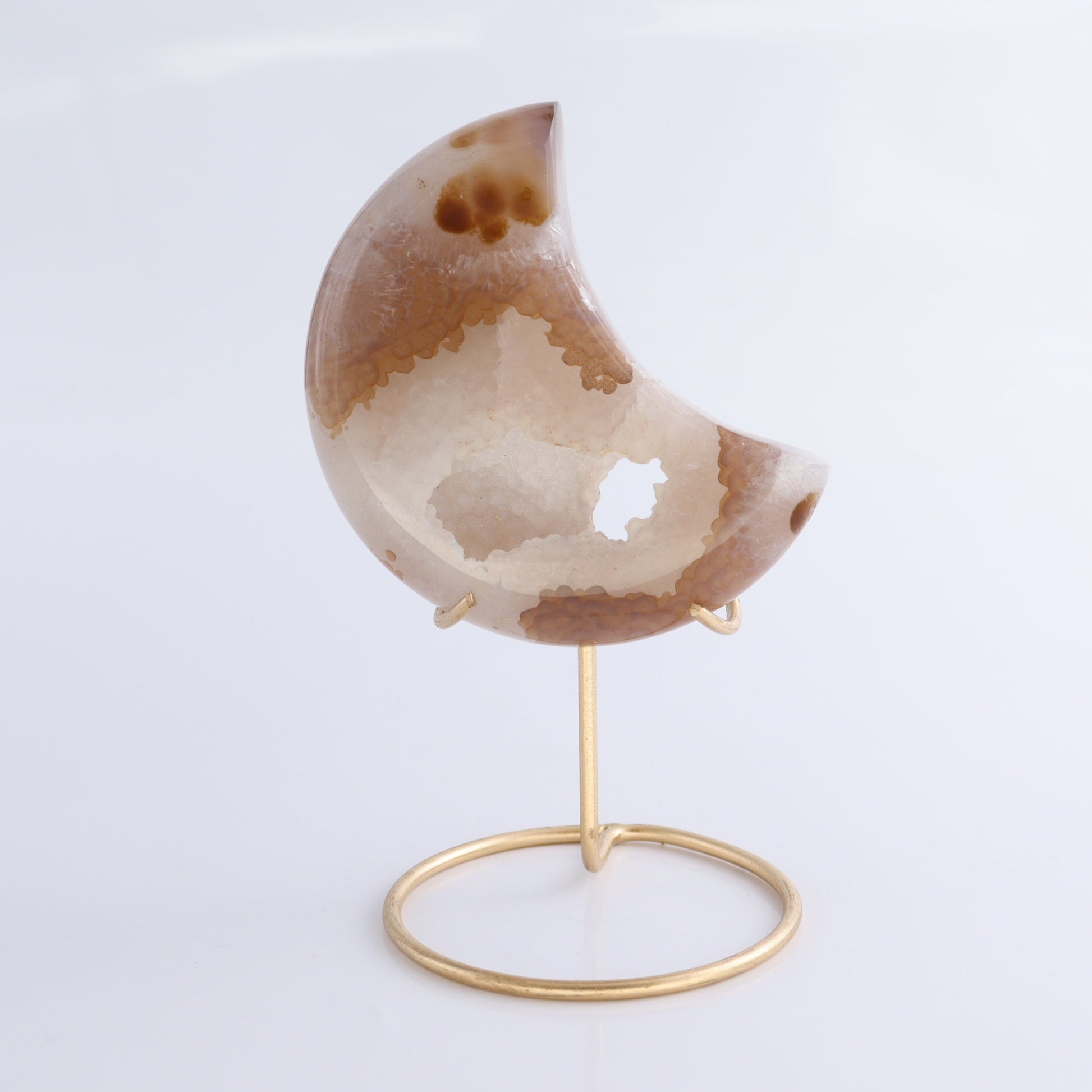 Agate Moons with Stand Set of 5 - Expert Wholesale and Supplier of Wholesale Crystals & Bulk Gemstones, ["Agate","Brazil","moons"]