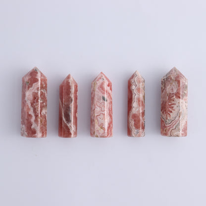Rhodochrosite Towers Set of 5 - Expert Wholesale and Supplier of Wholesale Crystals & Bulk Gemstones, ["Argentina","Rhodochrosite","Towers"]