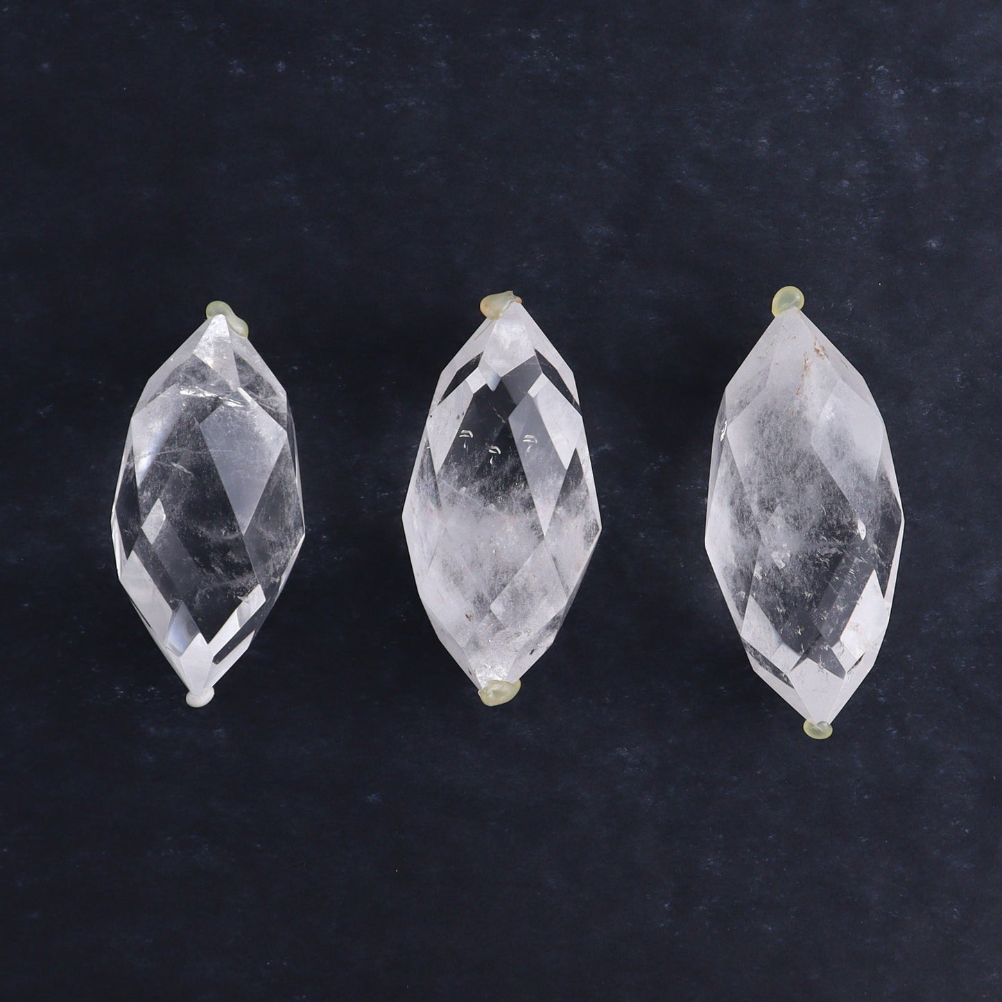 Quartz Faceted Double Points Set of 11 - Expert Wholesale and Supplier of Wholesale Crystals & Bulk Gemstones, ["Brazil","Clear Quartz","Mixed Carvings","Quartz"]