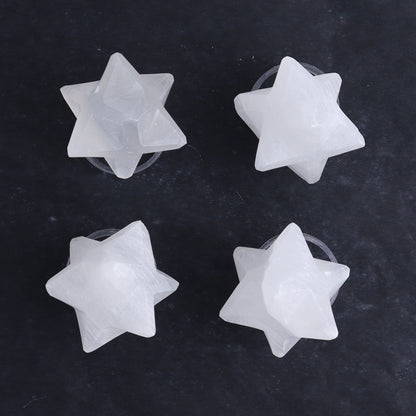 One Selenite (Satin Spar) Star - Expert Wholesale and Supplier of Wholesale Crystals & Bulk Gemstones, ["close_30","Mixed Carvings","Morocco","Selenite","stars"]