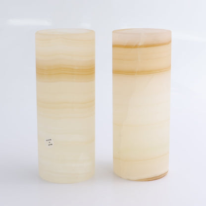 One Small Flower Vase Mexican Onyx/Calcite Light Honey