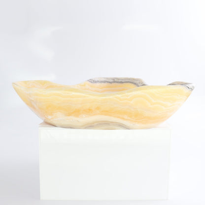 Mexican Onyx/Calcite Bowl 10"