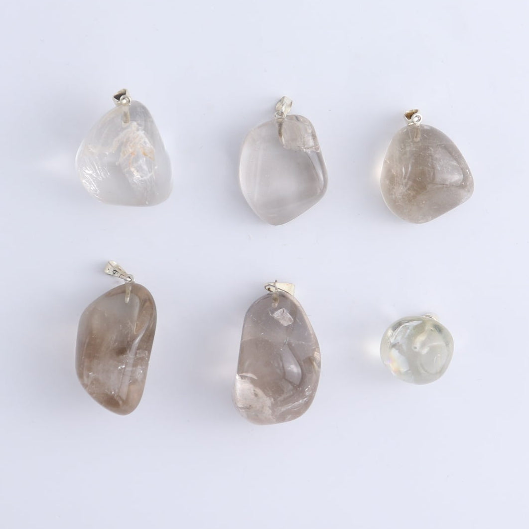 One Smoky Quartz Tumble Pendant