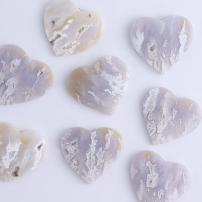 One Agate Chalcedony Heart Cab - Expert Wholesale and Supplier of Wholesale Crystals & Bulk Gemstones, ["Agate","Agate Chalcedony","Cabs","Hearts"]