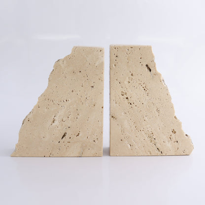 One Pair of Travertine Rough Bookends - Expert Wholesale and Supplier of Wholesale Crystals & Bulk Gemstones, ["Bookends","Catalog Onyx","Mexico","Travertine"]