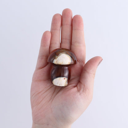 Carnelian Mushrooms Set of 8