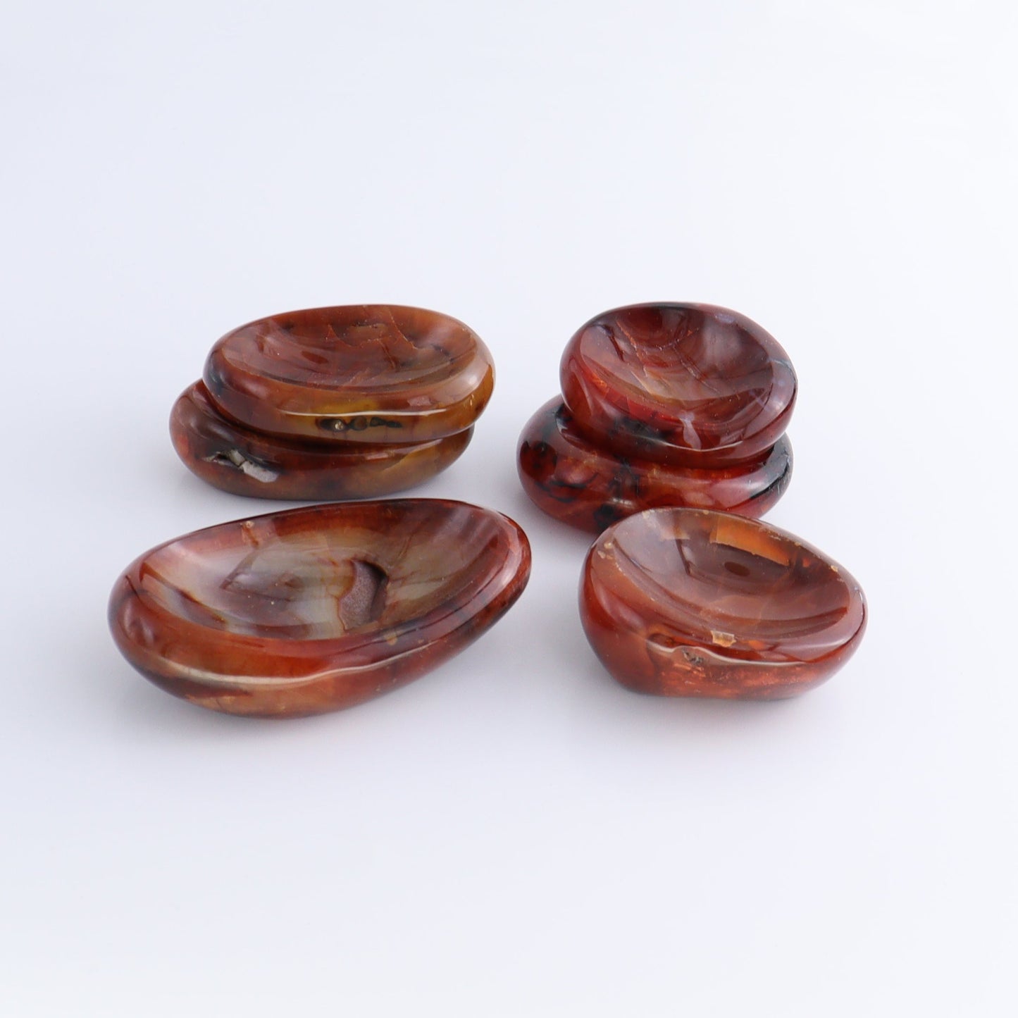 Carnelian Bowls Set of 6 - Expert Wholesale and Supplier of Wholesale Crystals & Bulk Gemstones, ["Bowls","carnelian","Madagascar"]