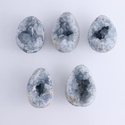 Celestite Eggs Set of 11 - Expert Wholesale and Supplier of Wholesale Crystals & Bulk Gemstones, ["Celestite","Eggs","Madagascar"]