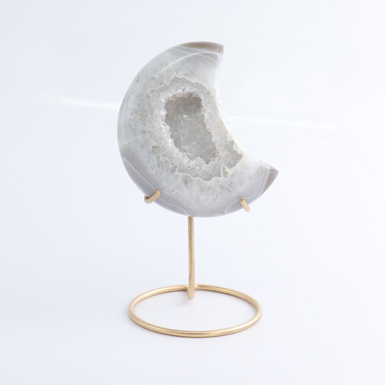 Agate Moons with Stand Set of 5 - Expert Wholesale and Supplier of Wholesale Crystals & Bulk Gemstones, ["Agate","Brazil","moons"]