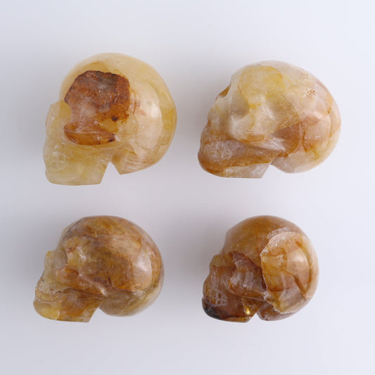 Golden Healer Skulls Set of 4 - wholesale crystals