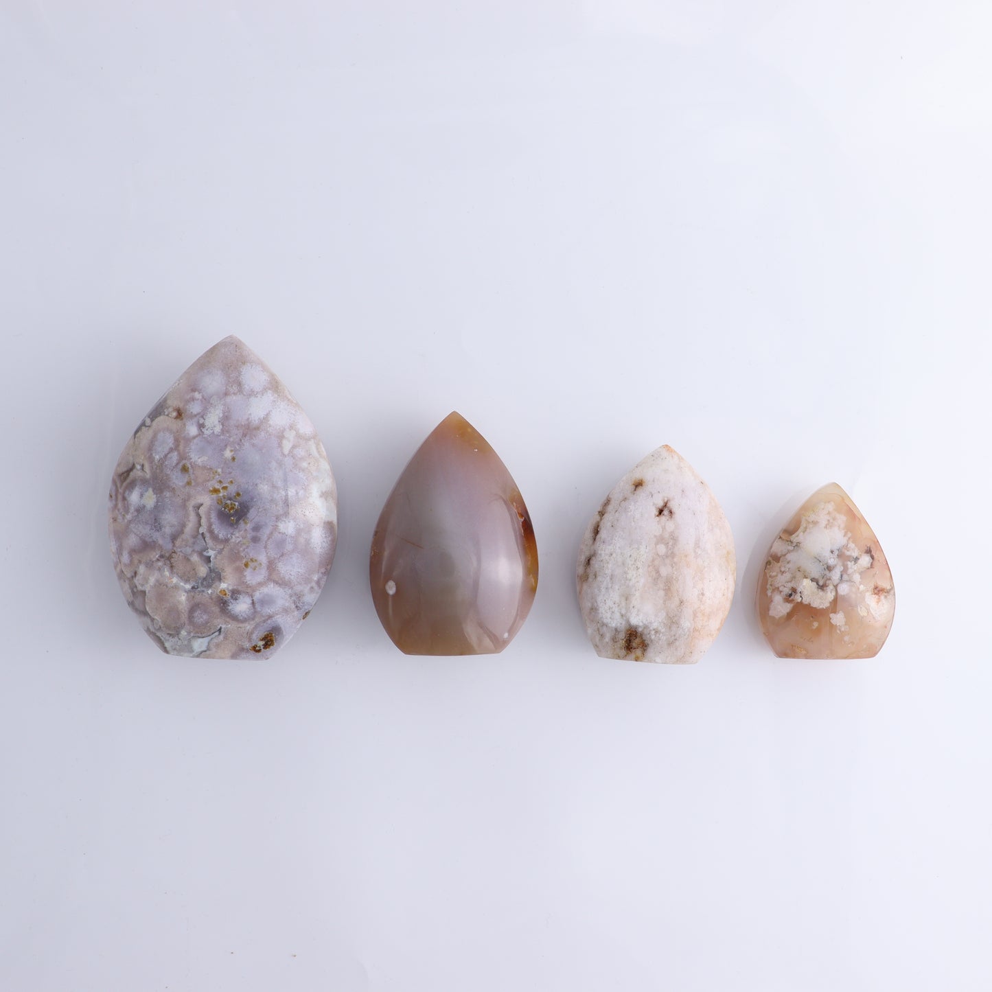 Flower Agate Freeform Set of 6 - Expert Wholesale and Supplier of Wholesale Crystals & Bulk Gemstones, ["Flower Agate","Freeforms","Madagascar"]