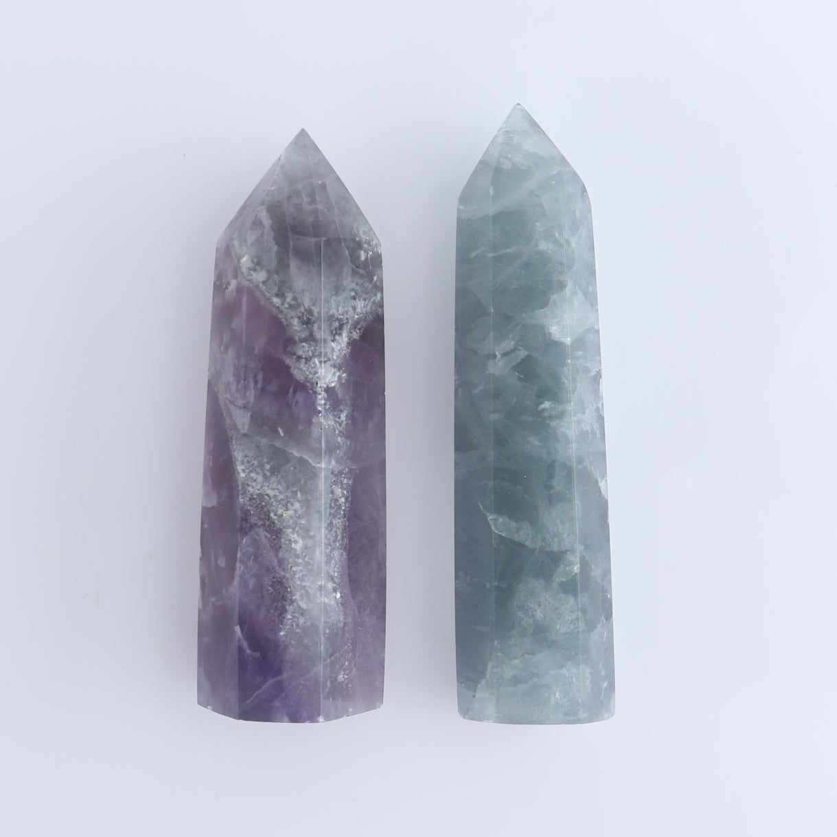 Lavender Fluorite Towers Set of 10