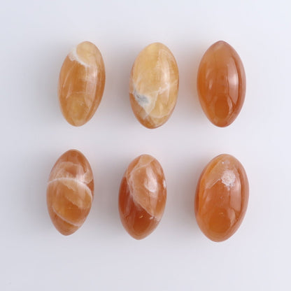 Honey Calcite Lingams 500 grams Set
