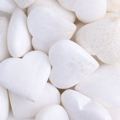 Scolecite Hearts 1 kg Set - Expert Wholesale and Supplier of Wholesale Crystals & Bulk Gemstones, ["Hearts","Scolecite"]