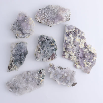 Amethyst Flower Clusters Set of 7 - Expert Wholesale and Supplier of Wholesale Crystals & Bulk Gemstones, ["Amethyst","Amethyst Flowers","Clusters"]