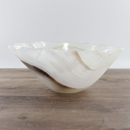 Mexican Onyx/Calcite Bowl 15"