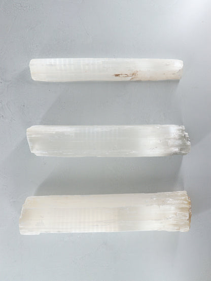 Selenite Logs Set of 3 - Expert Wholesale and Supplier of Wholesale Crystals & Bulk Gemstones, []