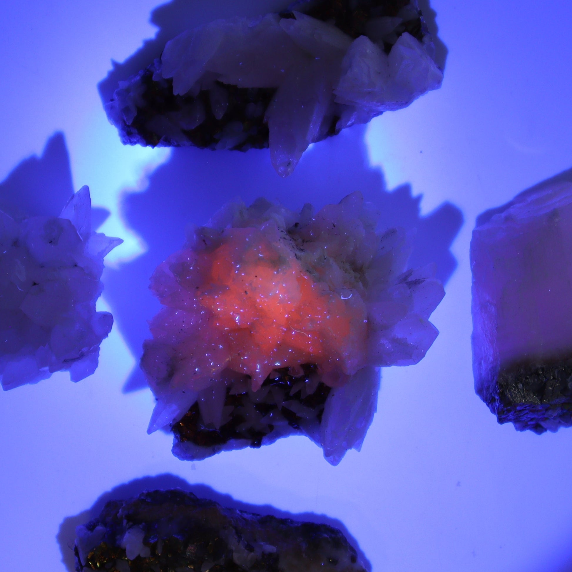 UV Reactive Calcite Flat Set of 35 - Expert Wholesale and Supplier of Wholesale Crystals & Bulk Gemstones, ["Calcite","Freeform","Freeforms","Mexico"]