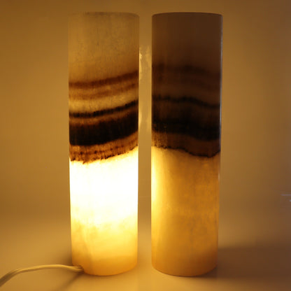 Onyx Lamps Set of 2 Blind - Expert Wholesale and Supplier of Wholesale Crystals & Bulk Gemstones, ["Lamps","Mexico","onyx"]