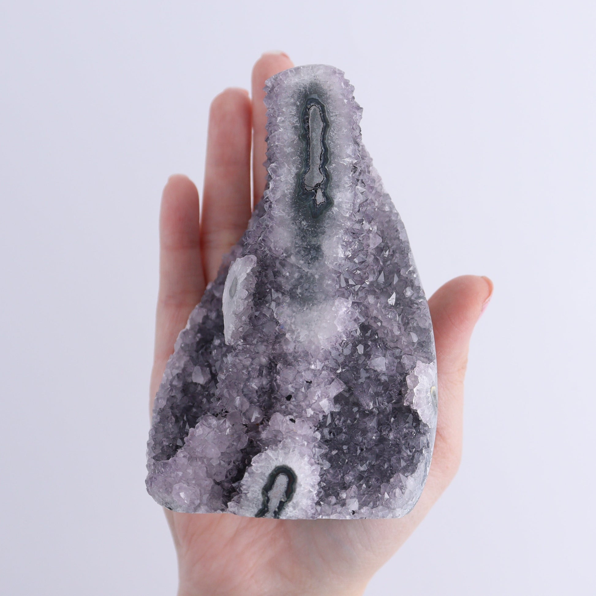 Uruguay Amethyst Cut Base Set of 2 - Expert Wholesale and Supplier of Wholesale Crystals & Bulk Gemstones, ["Amethyst","Cut Base","Uruguay"]