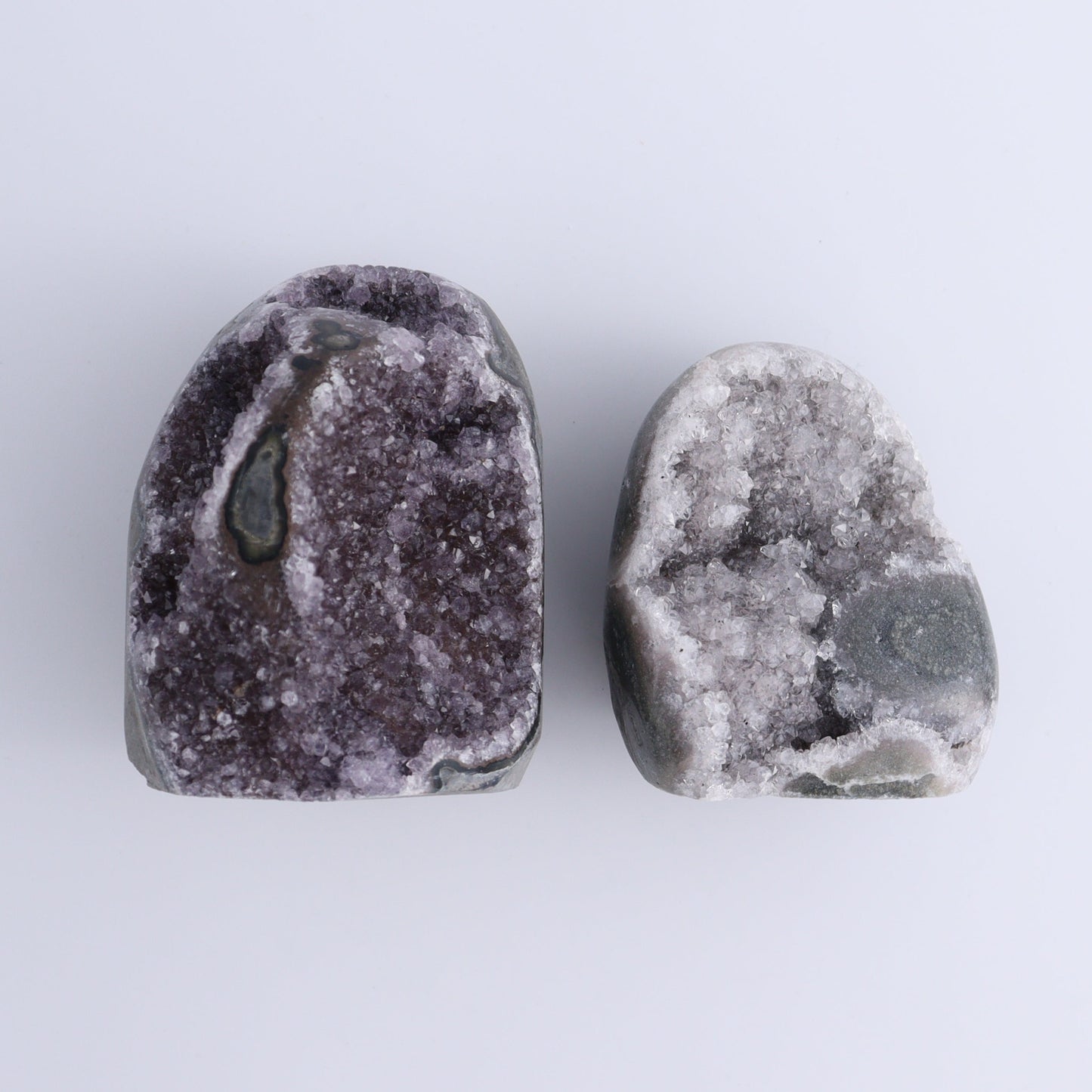 Uruguay Amethyst Set of 4 - Expert Wholesale and Supplier of Wholesale Crystals & Bulk Gemstones, ["Amethyst","Cut Base","Uruguay"]