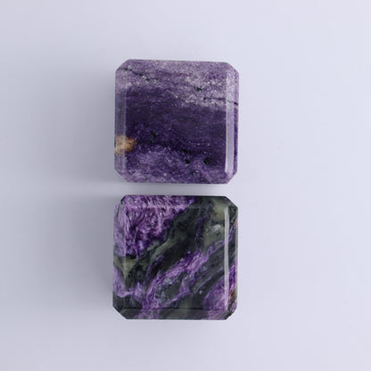 Charoite Cubes Set of 4 - Expert Wholesale and Supplier of Wholesale Crystals & Bulk Gemstones, ["Charoite","Cubes","Russia"]