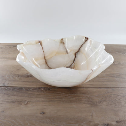 Mexican Onyx/Calcite Bowl 14"