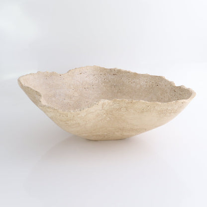 Mexican Travertine Bowl 14"