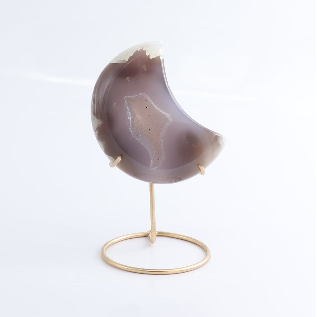 Agate Moons with Stand Set of 5 - Expert Wholesale and Supplier of Wholesale Crystals & Bulk Gemstones, ["Agate","Brazil","moons"]