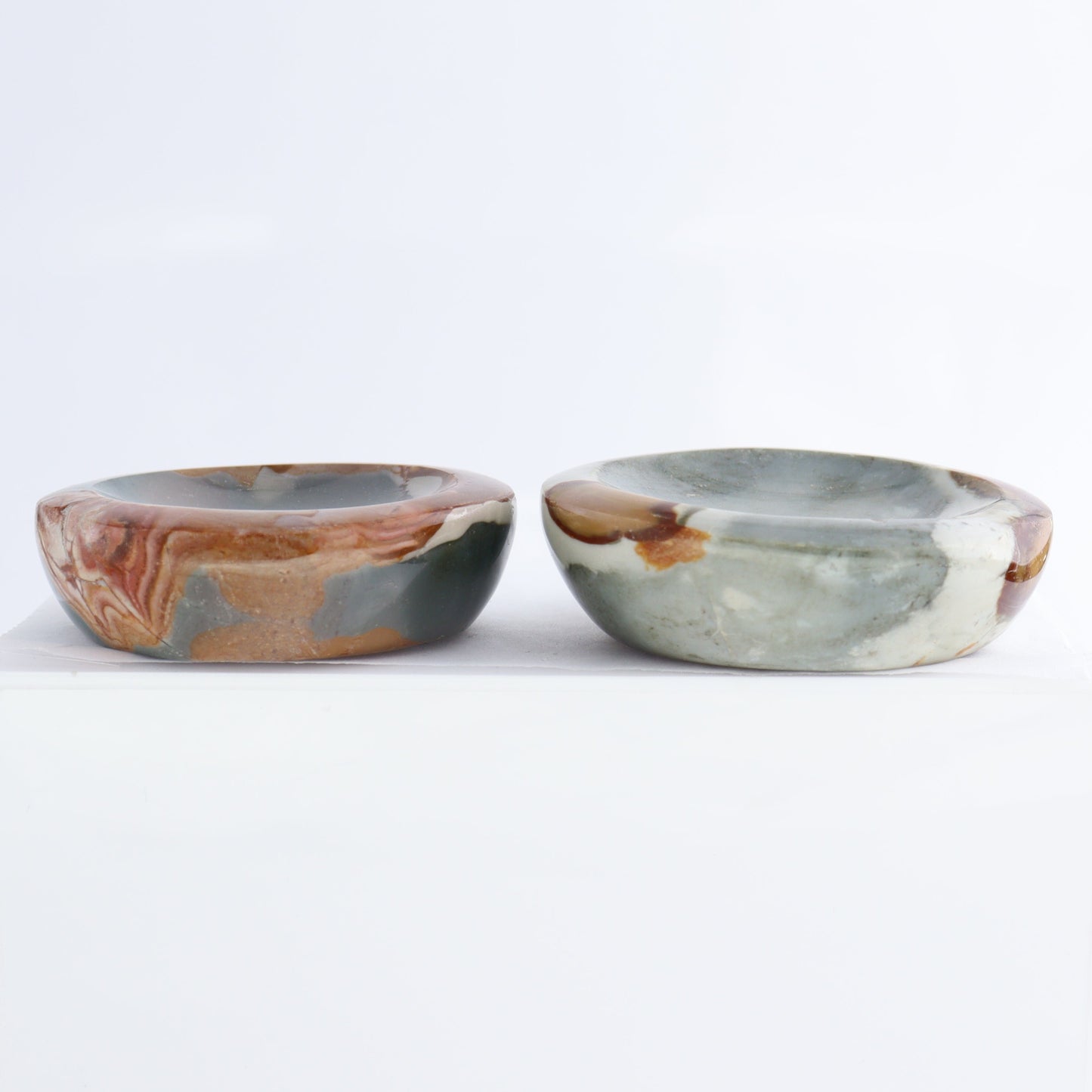 Polychrome Jasper Little Bowls Set of 14 - Expert Wholesale and Supplier of Wholesale Crystals & Bulk Gemstones, ["Bowls","jasper","Madagascar","Polychrome Jasper"]