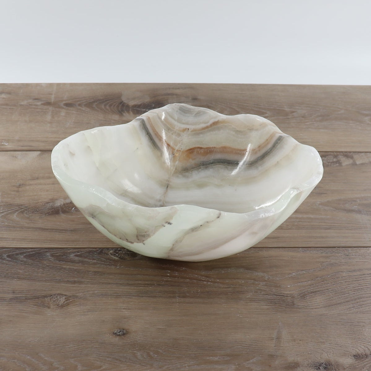 Mexican Onyx/Calcite Bowl 12"