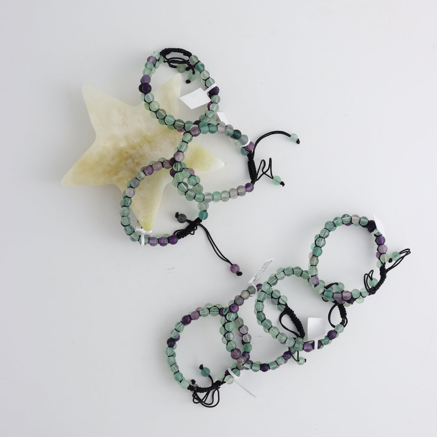 Double Row Rainbow Fluorite Bracelet 6mm - Expert Wholesale and Supplier of Wholesale Crystals & Bulk Gemstones, ["bracelets","China","Fluorite","Jewelry"]