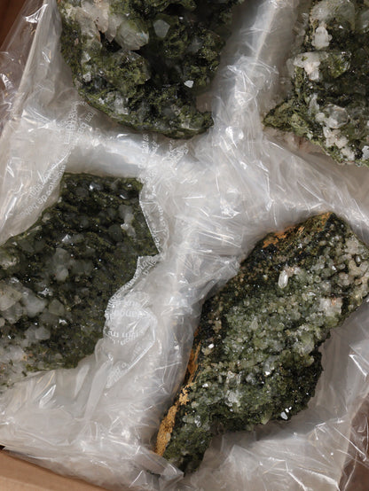 Epidote Flat Set of 4 - Expert Supplier of Wholesale Crystals & Bulk Gemstones