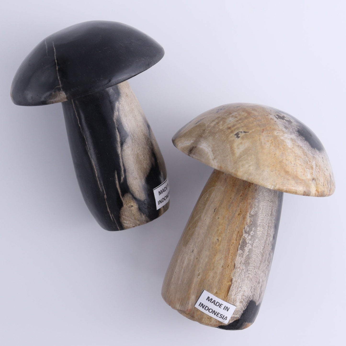 Petrified Wood Mushrooms Set of 4 - Expert Wholesale and Supplier of Wholesale Crystals & Bulk Gemstones, ["Indonesia","Mushrooms","Petrified Wood"]