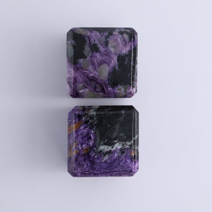 Charoite Cubes Set of 4 - Expert Wholesale and Supplier of Wholesale Crystals & Bulk Gemstones, ["Charoite","Cubes","Russia"]