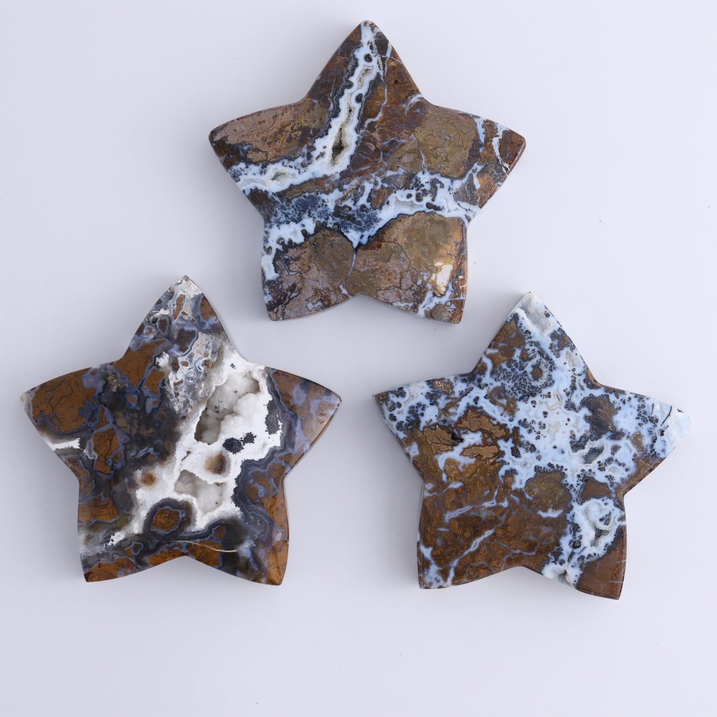 Brecciated Jasper Stars Set of 6 - Expert Wholesale and Supplier of Wholesale Crystals & Bulk Gemstones, ["Brecciated Jasper","Indonesia","stars"]