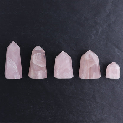 Rose Quartz Towers Set of 5