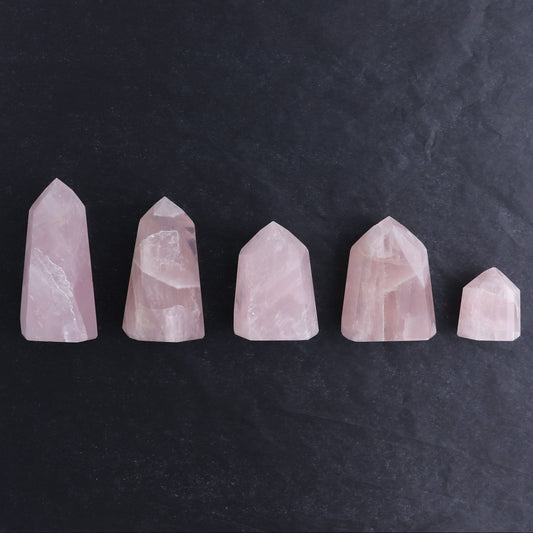 Rose Quartz Towers Set of 5